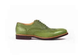 2017 Men's Green & Brown Brogue Wingtip