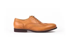 2017 Men's Tan & Brown Brogue Wingtip