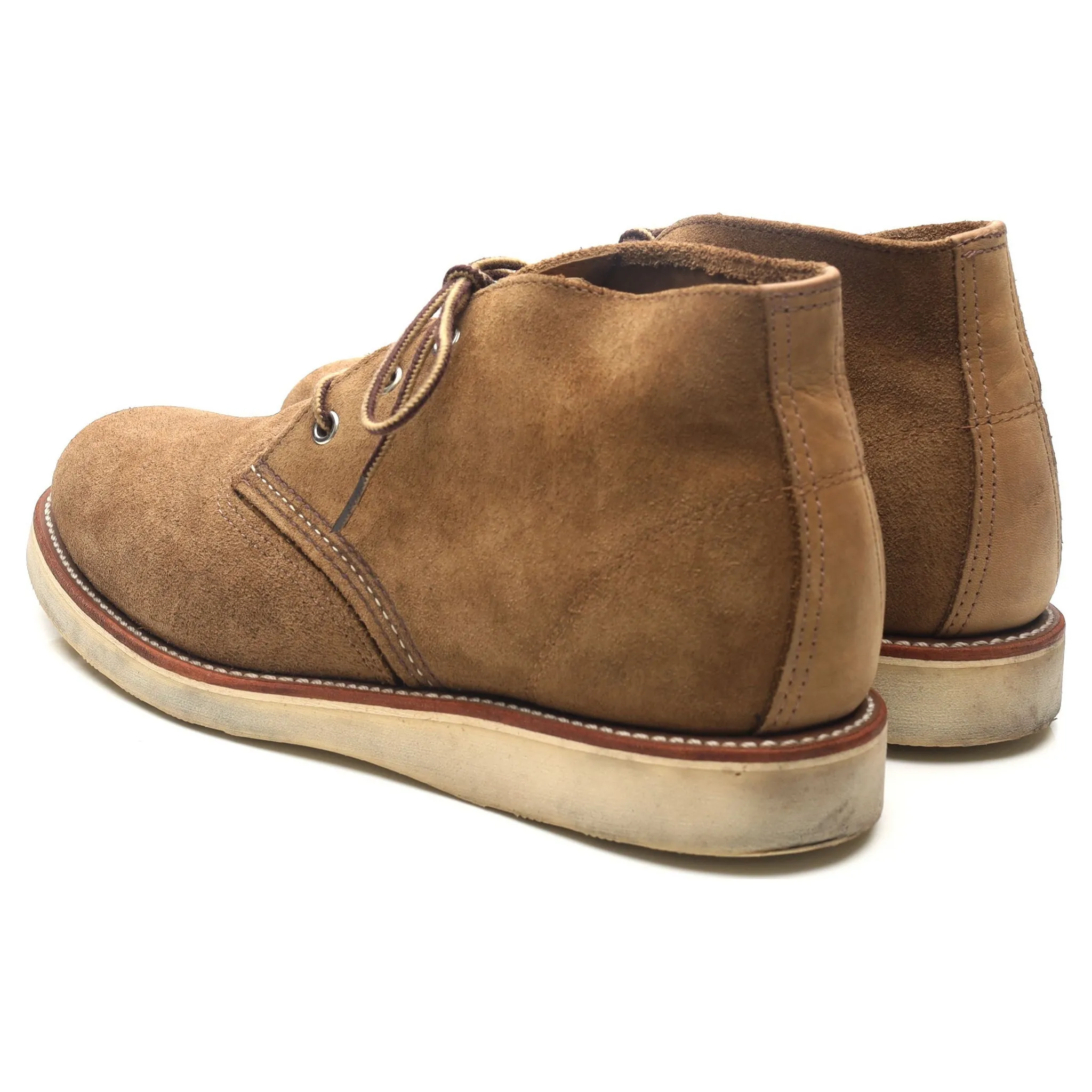 '3149' Olive Brown Suede Chukka Boots UK 9 US 10