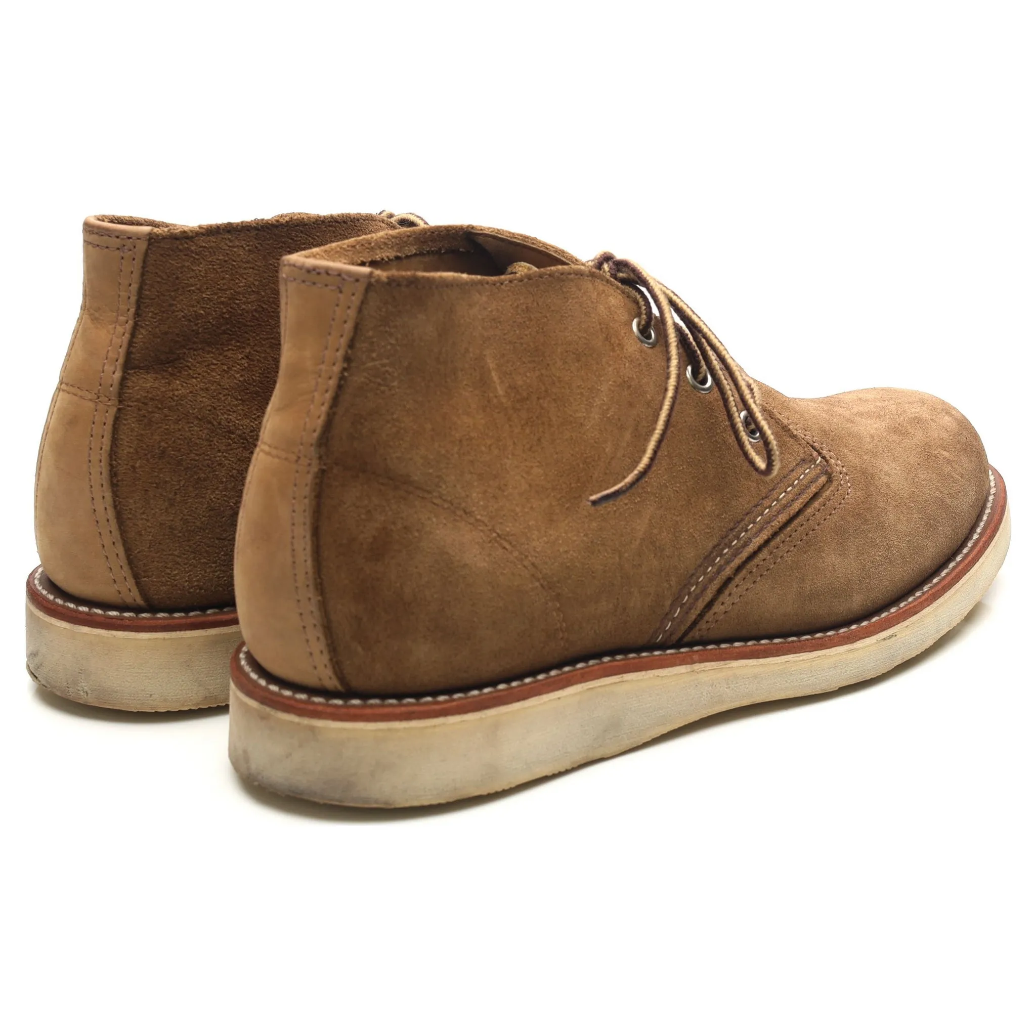 '3149' Olive Brown Suede Chukka Boots UK 9 US 10