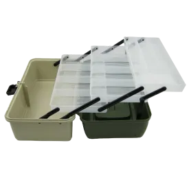 Ace Angling 3 Tray Cantilever Fishing Tackle Tough Box