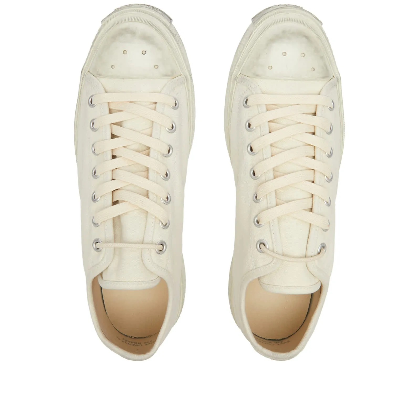 Acne Studios Ballow Soft Tumbled Tag Sneakers, white