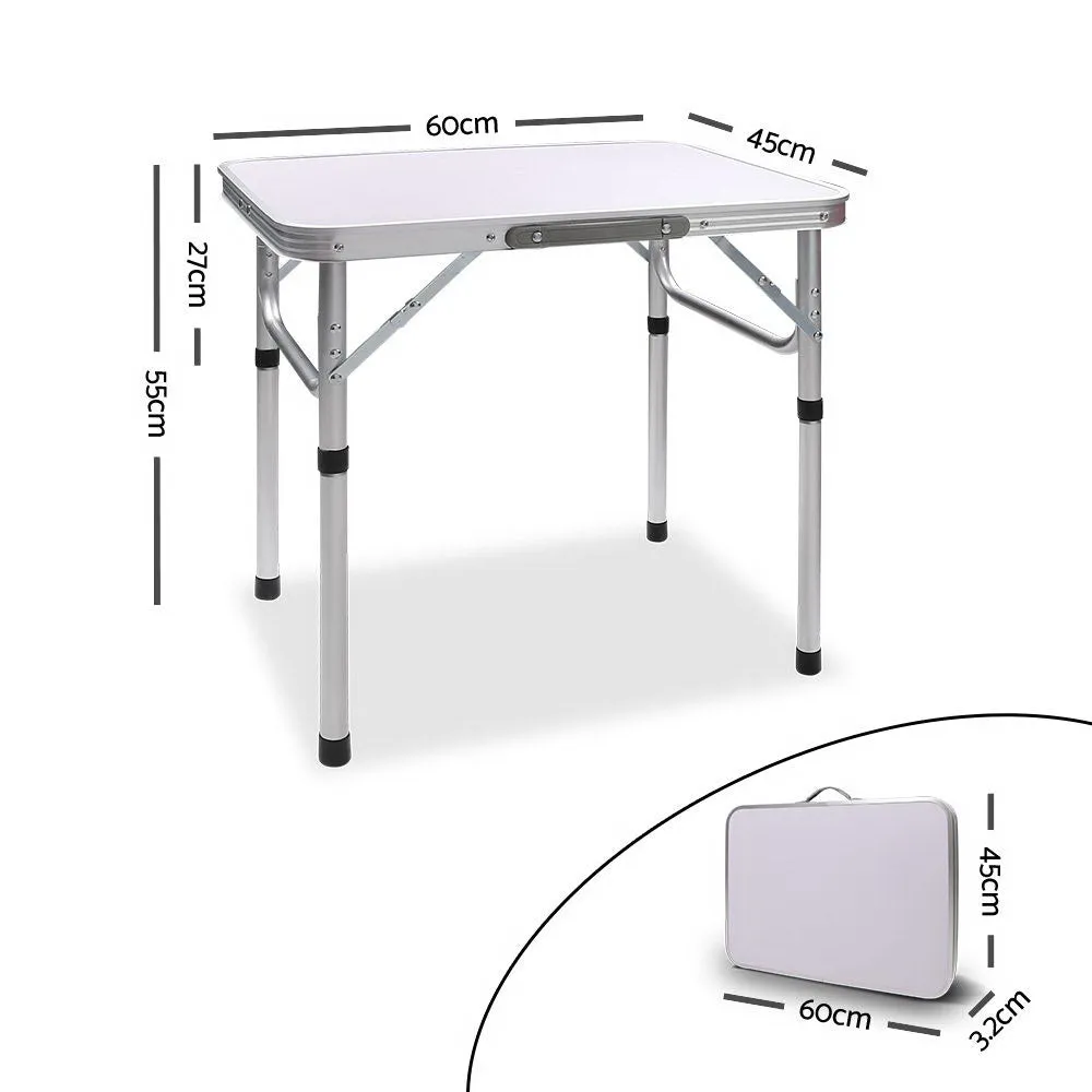 Adjustable Folding Camping Table, Portable, Aluminum – Weisshorn