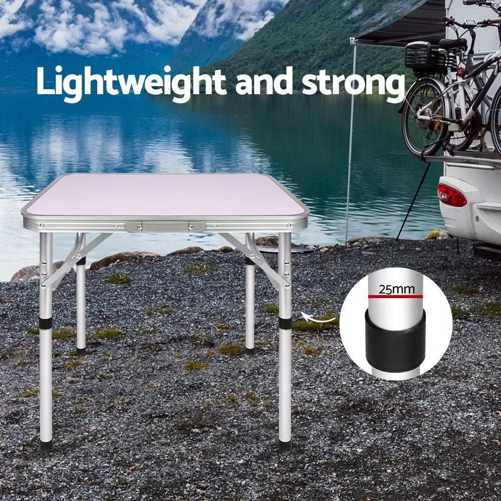 Adjustable Folding Camping Table, Portable, Aluminum – Weisshorn