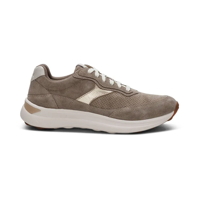 Aetrex Emily Women's Lace Up Sneaker Taupe