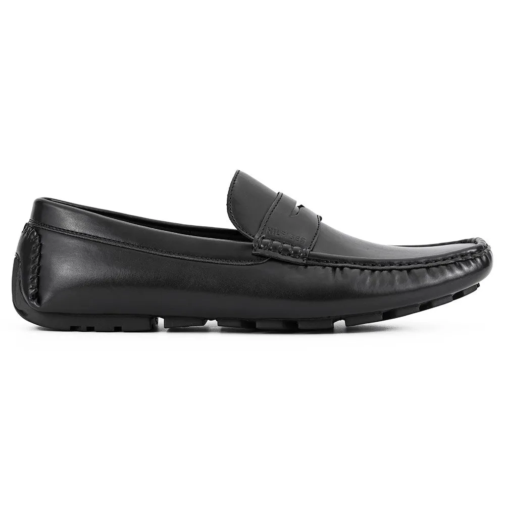 Amile Tommy Hilfiger Men's Penny Loafers, Black