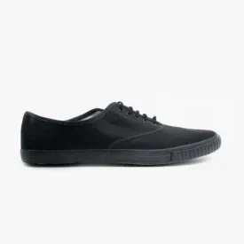 ASPEN Lace-Up Plimsolls Black