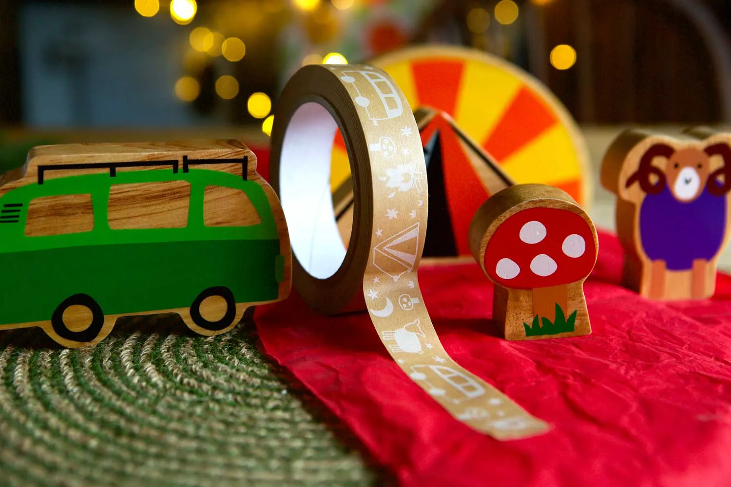 Babipur Kraft Eco Paper Tape - Camping