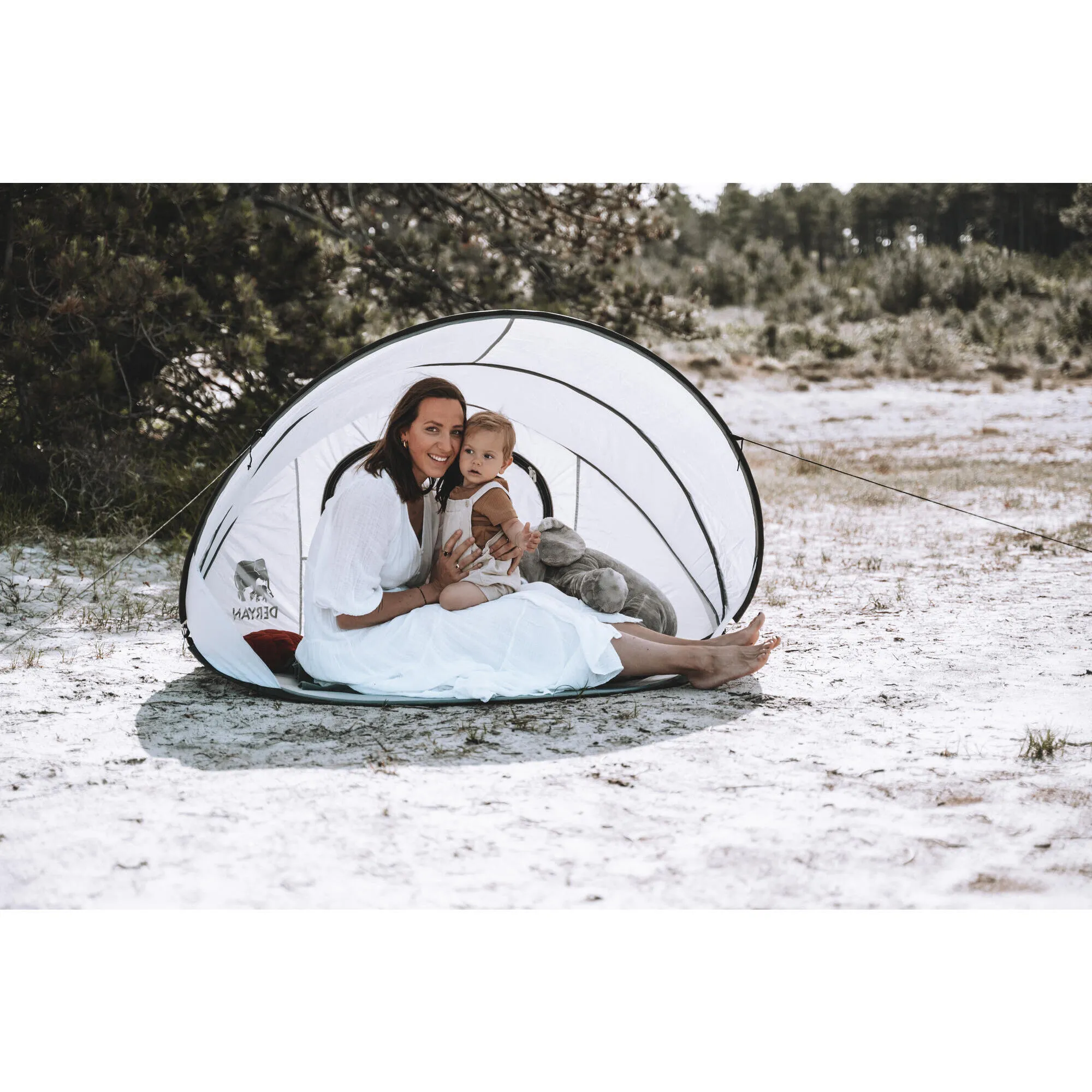 Beach tent Deryan Xxl Luxury Pop Up, ivory