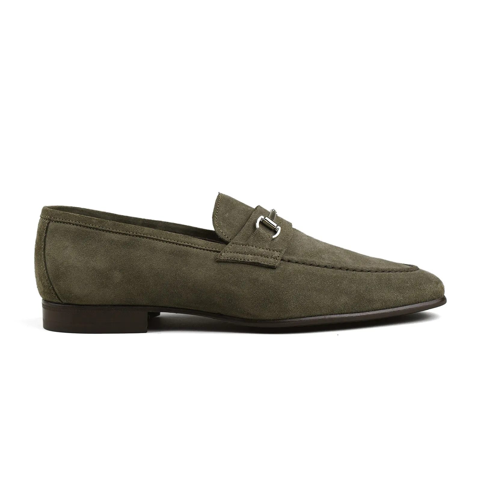 Blake Bit Loafer - Olive Suede