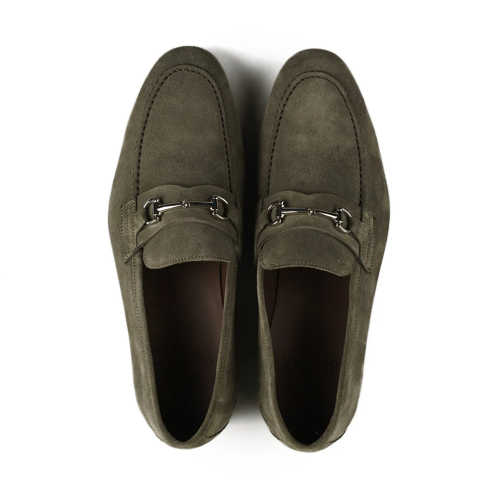 Blake Bit Loafer - Olive Suede