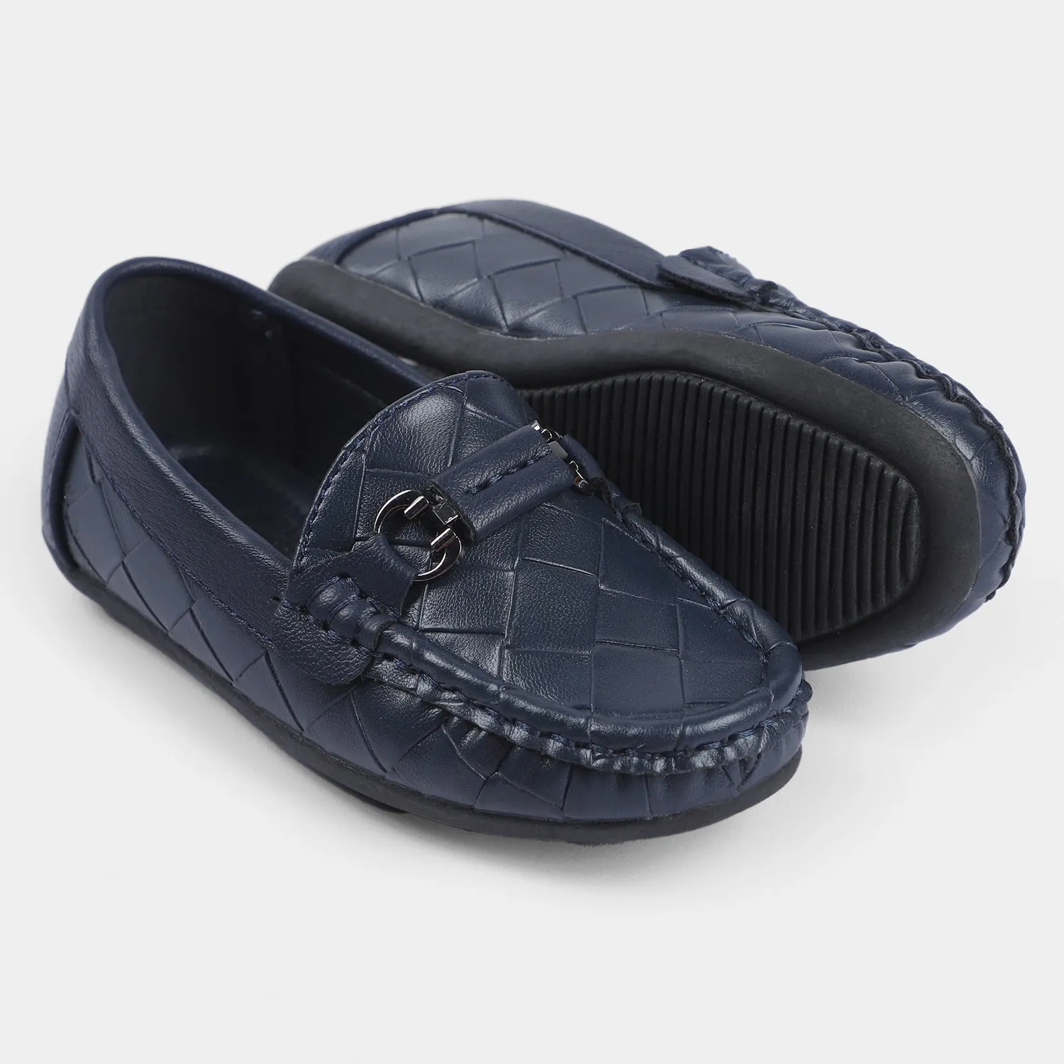 Boys Loafer B525-8-NAVY-NAVY