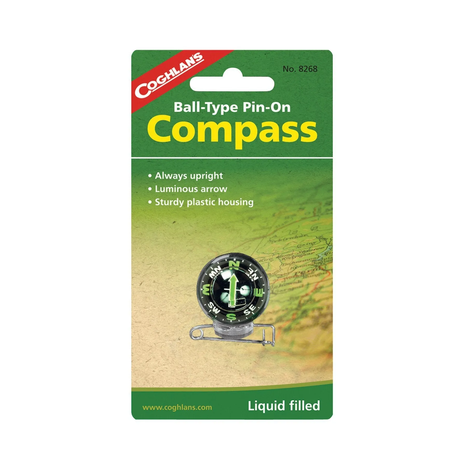 Coghlan's Ball-Type Pin-On Compass