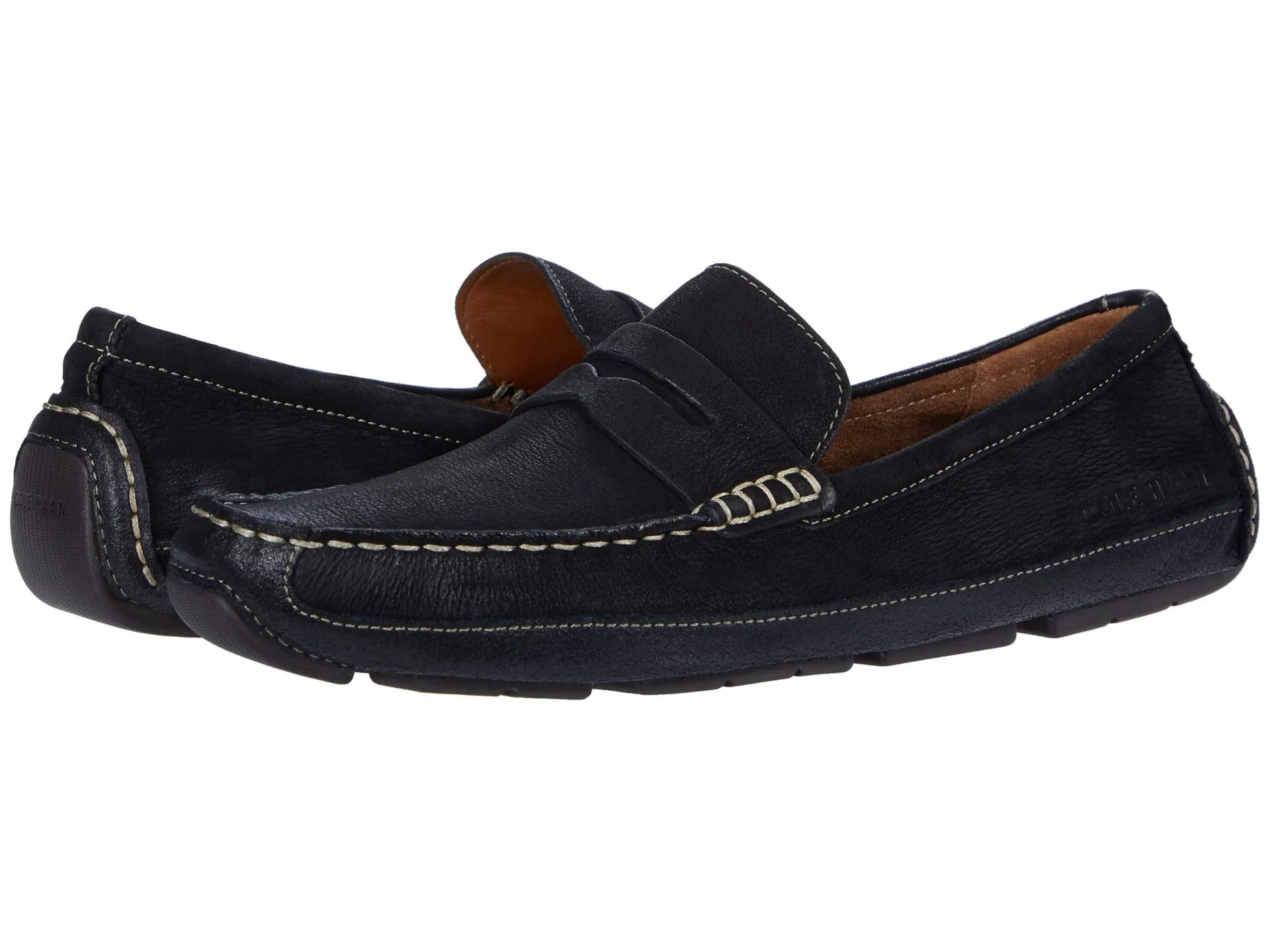 Cole Haan Wyatt Penny Driver Loafers, black