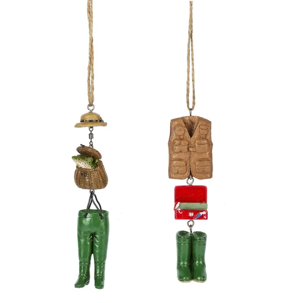 Fishing  Waders Dangle Ornament