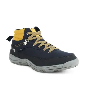 Healers Sports Navy Blue Trekking Lacing Shoes For Men RACE-2 By Liberty