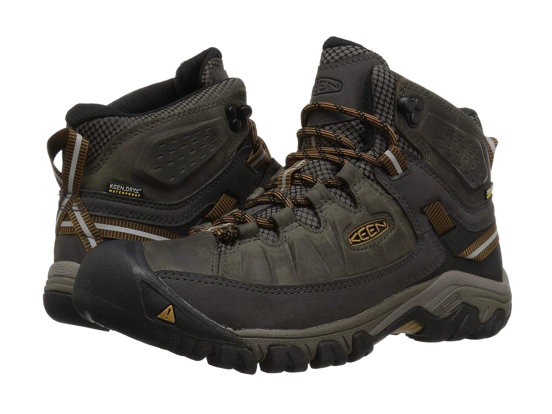 Hiking boots Keen Targhee III Mid Waterproof, dark olive/brown