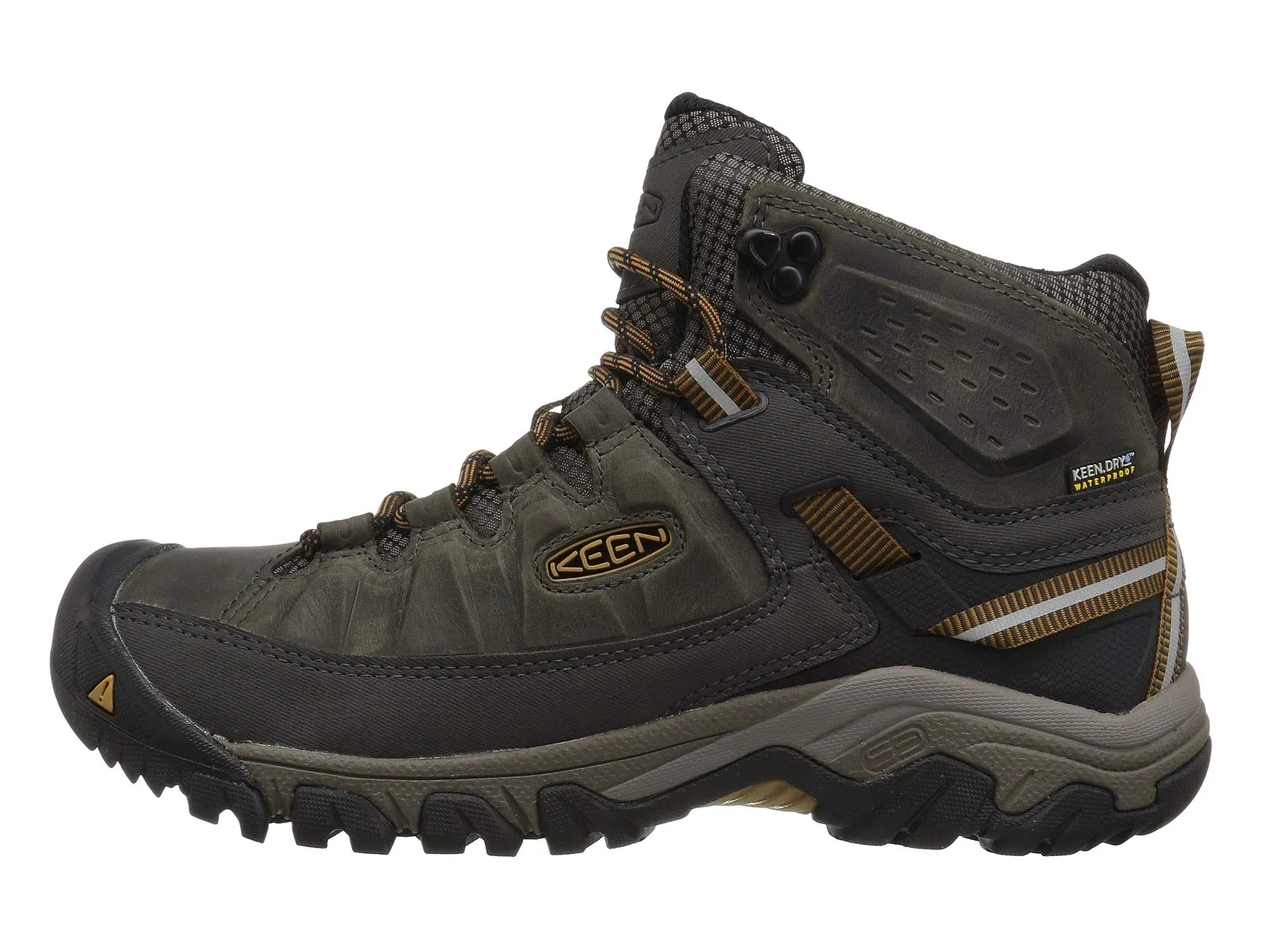 Hiking boots Keen Targhee III Mid Waterproof, dark olive/brown