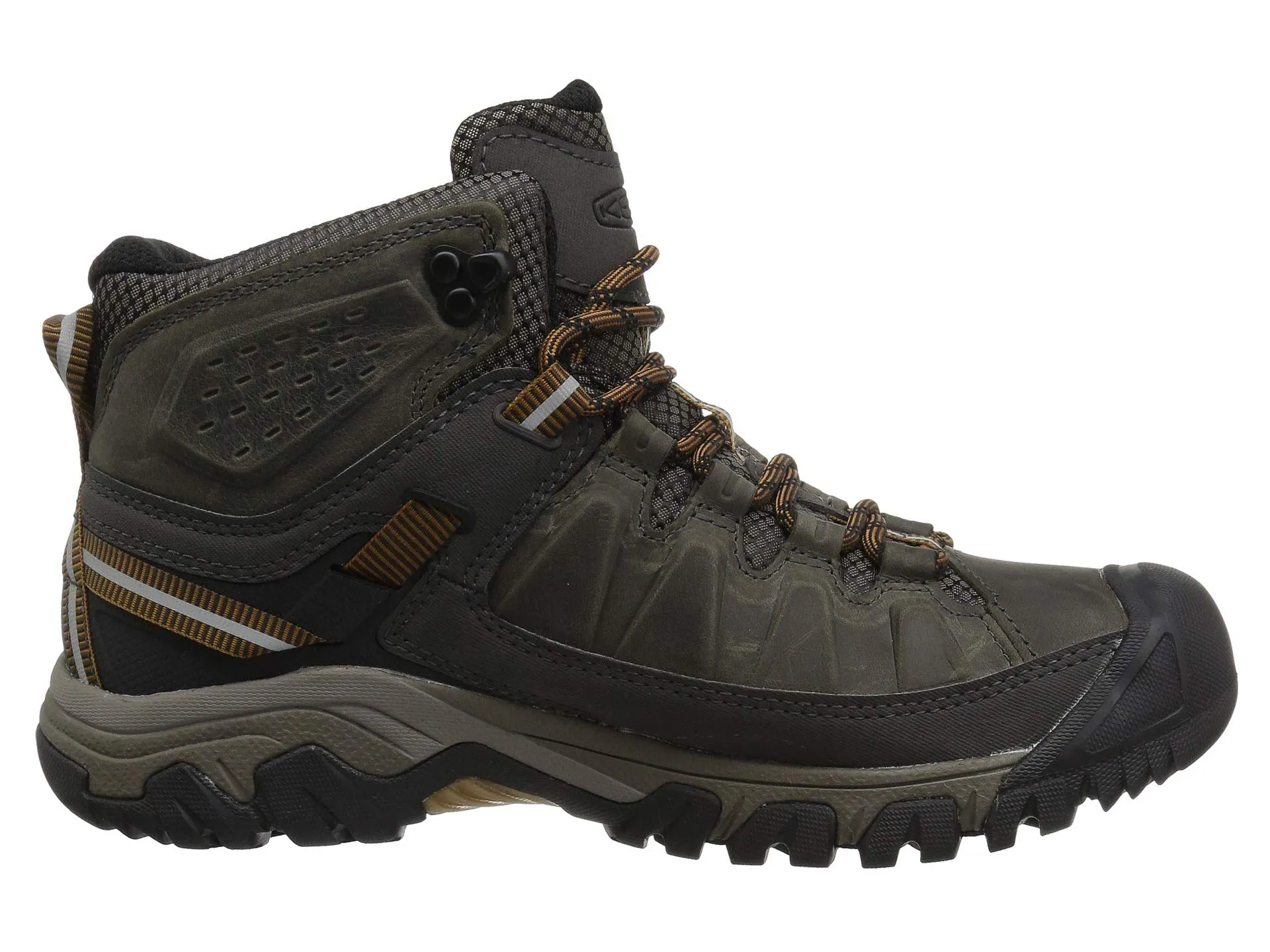 Hiking boots Keen Targhee III Mid Waterproof, dark olive/brown