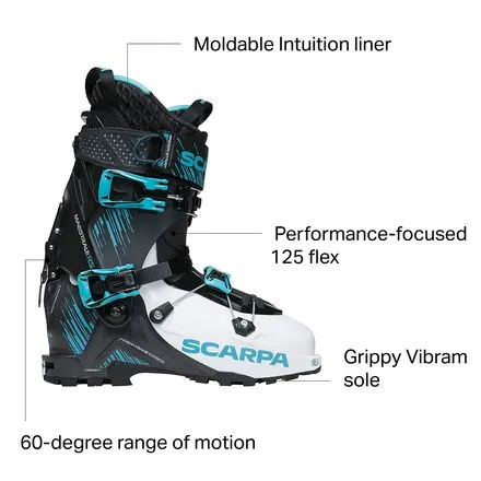 Maestrale RS Alpine Touring Boot - 2023 Scarpa, White/Black/Azure