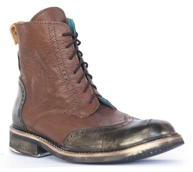 No.0008 INTERCHANGE wing tip boot Tan