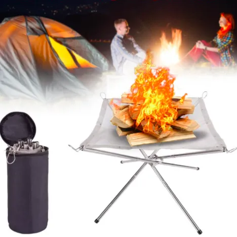 Outdoor Portable Stainless Steel Mesh Fire Pits Burner