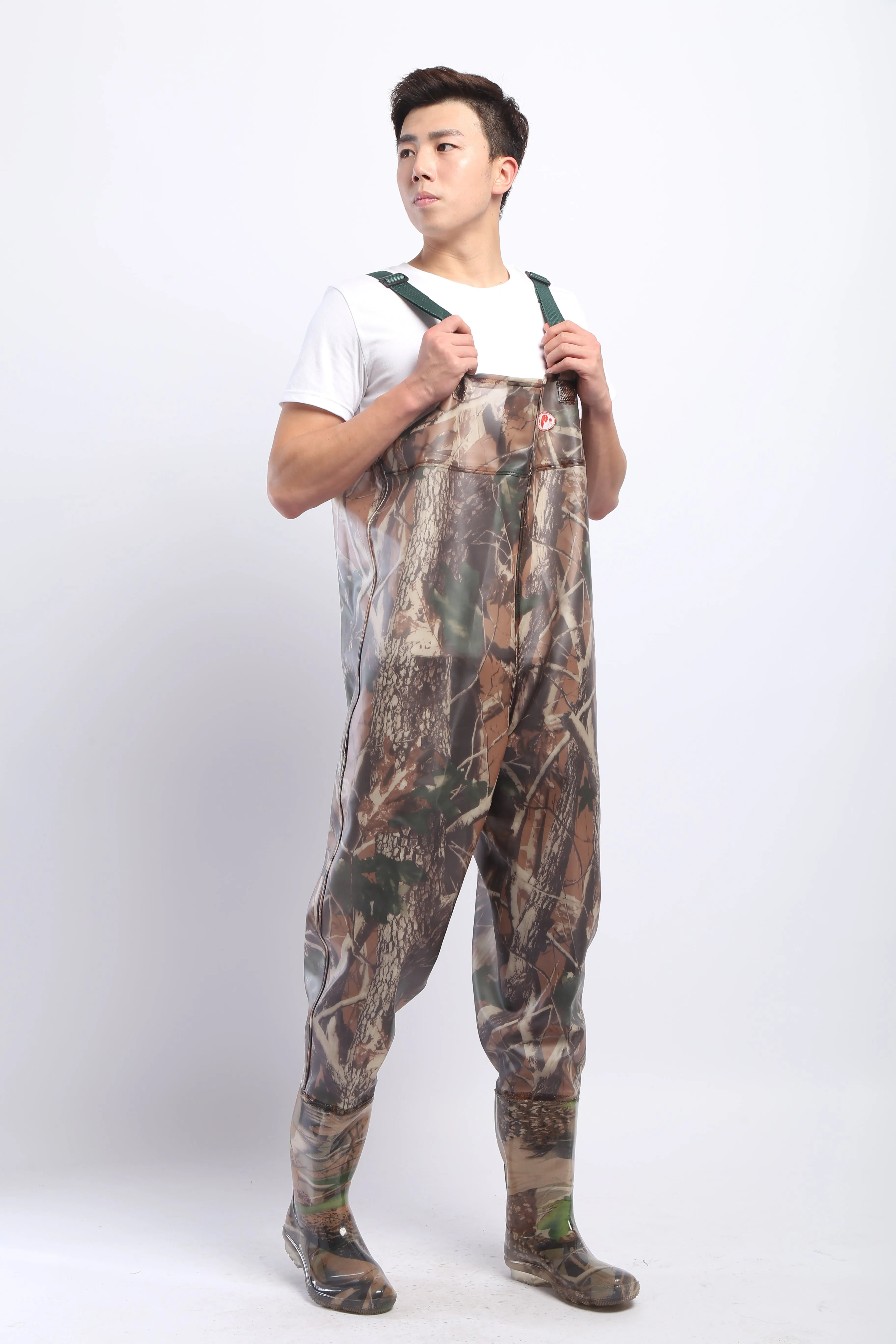 PVC Fishing & Hunting Lightweight Chest Waders-Size:42