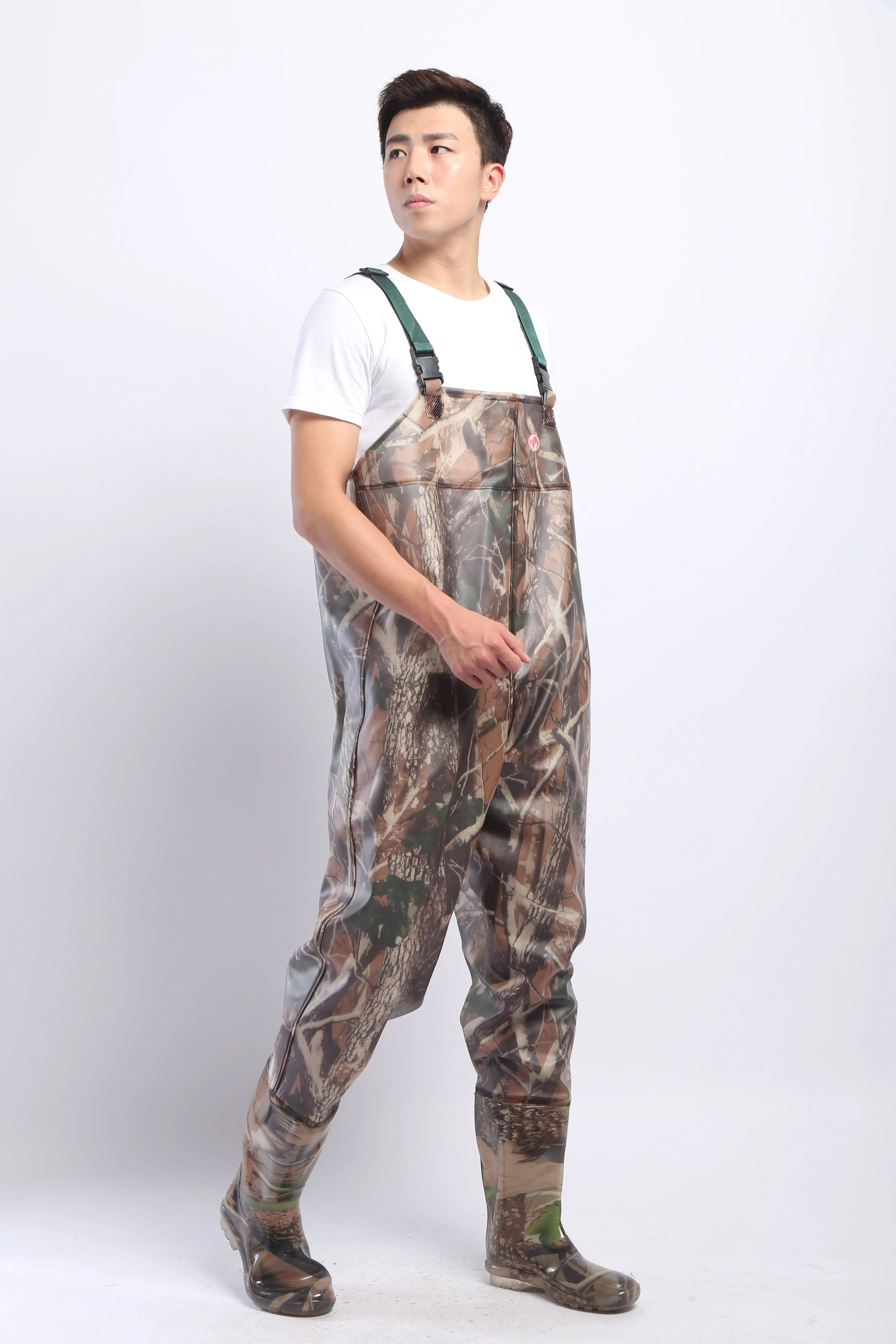 PVC Fishing & Hunting Lightweight Chest Waders-Size:42