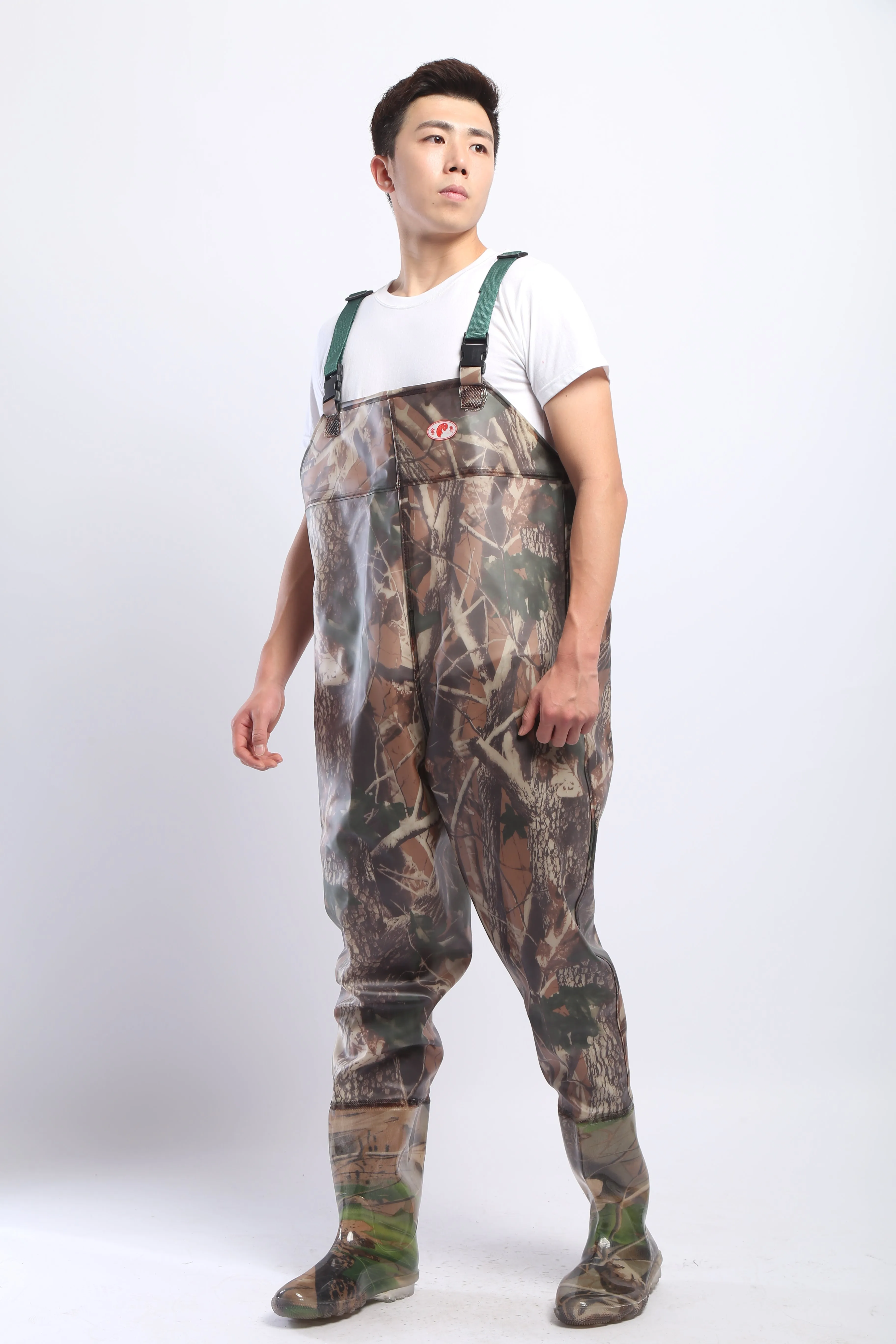 PVC Fishing & Hunting Lightweight Chest Waders-Size:42