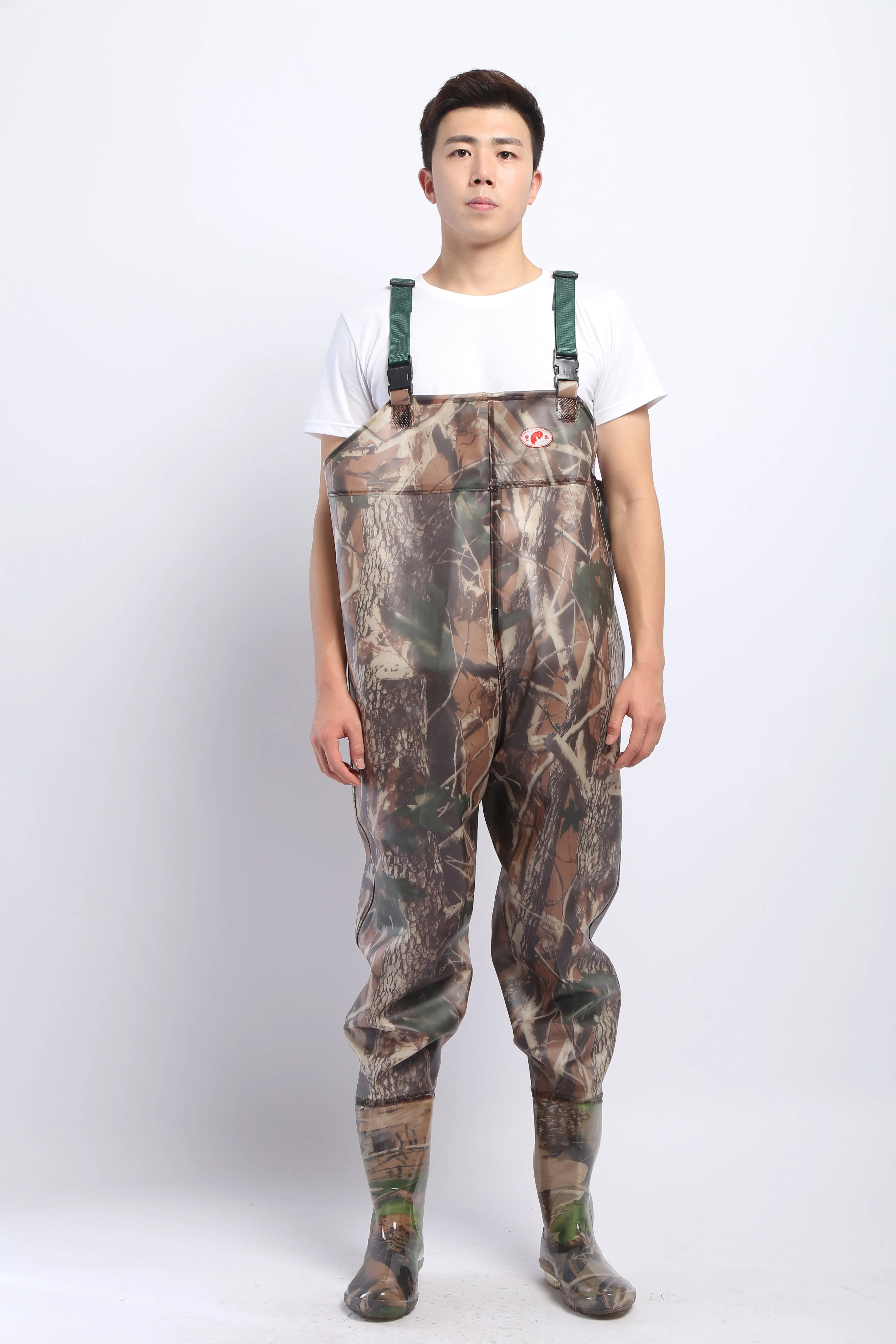 PVC Fishing & Hunting Lightweight Chest Waders-Size:42