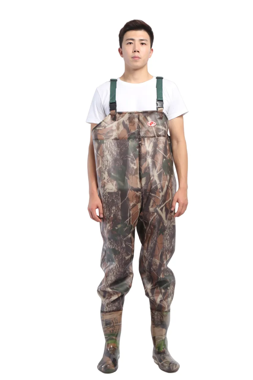 PVC Fishing & Hunting Lightweight Chest Waders-Size:42