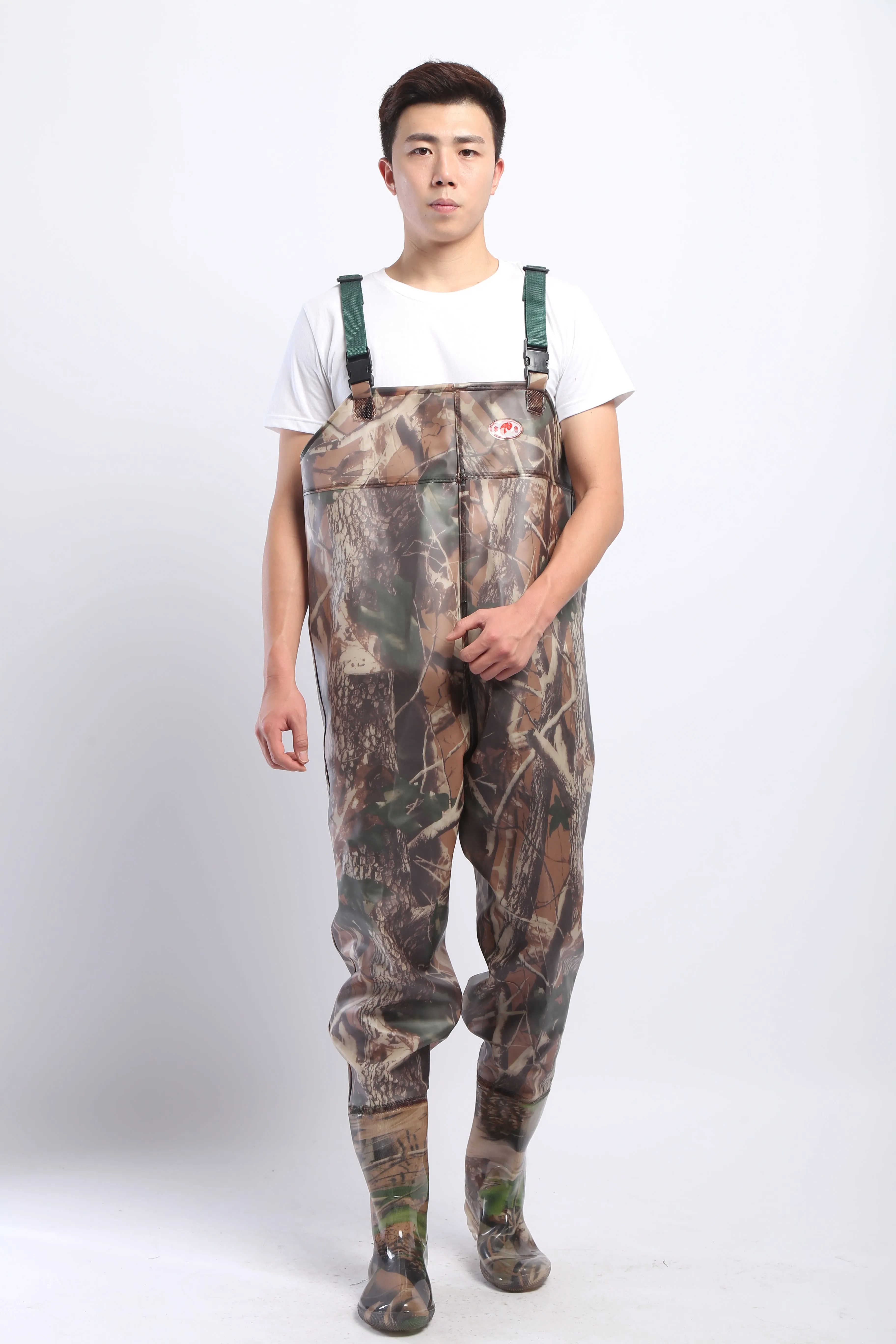 PVC Fishing & Hunting Lightweight Chest Waders-Size:46