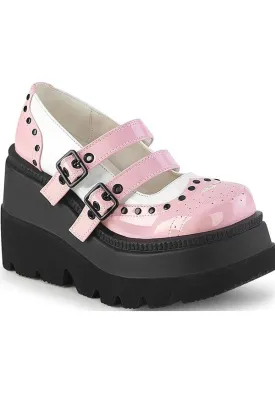 SHAKER-27 [Baby Pink-White Patent] | PLATFORMS [PREORDER]