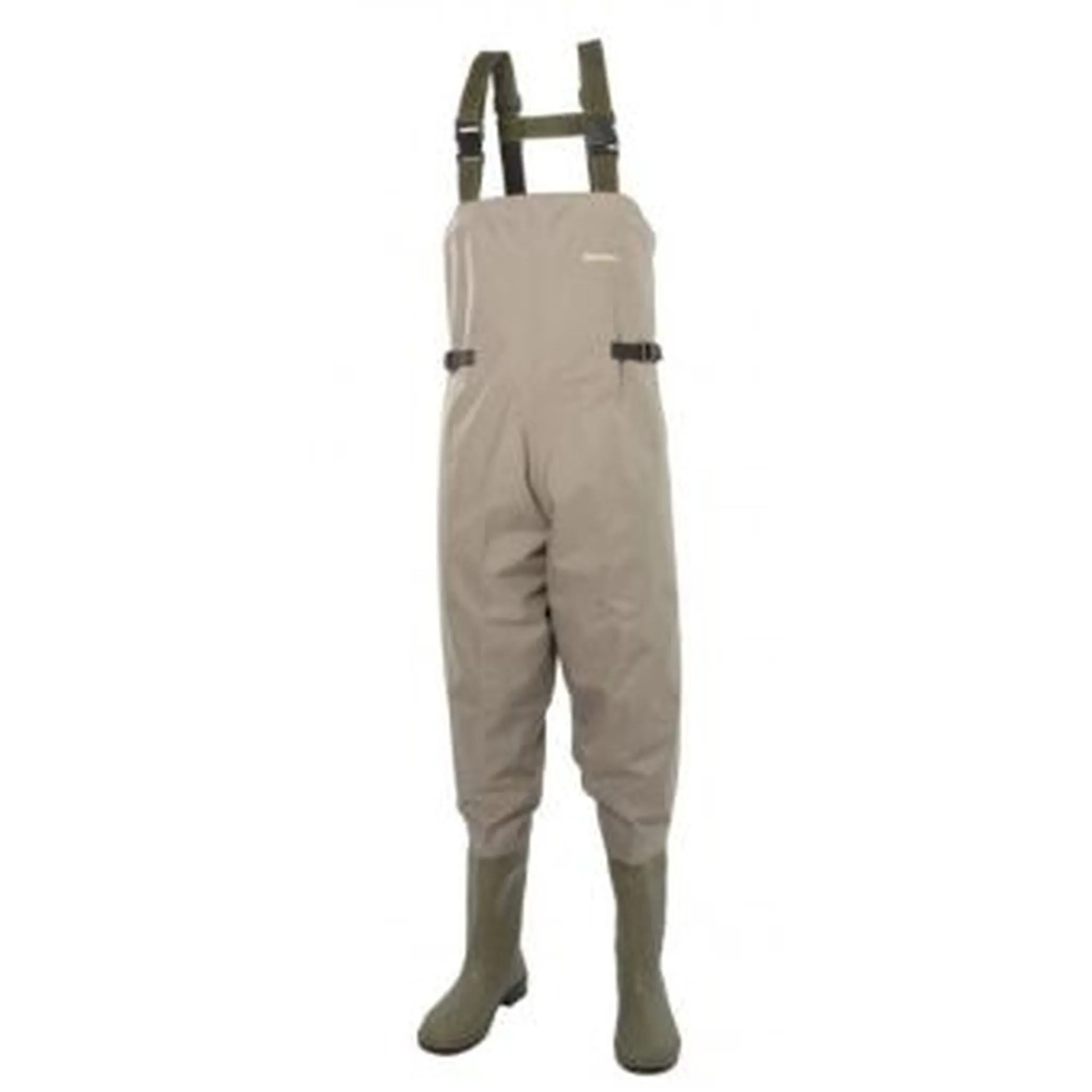 Snowbee 150D Rip-Stop Nylon PVC Chest Booted Waders (olive box)