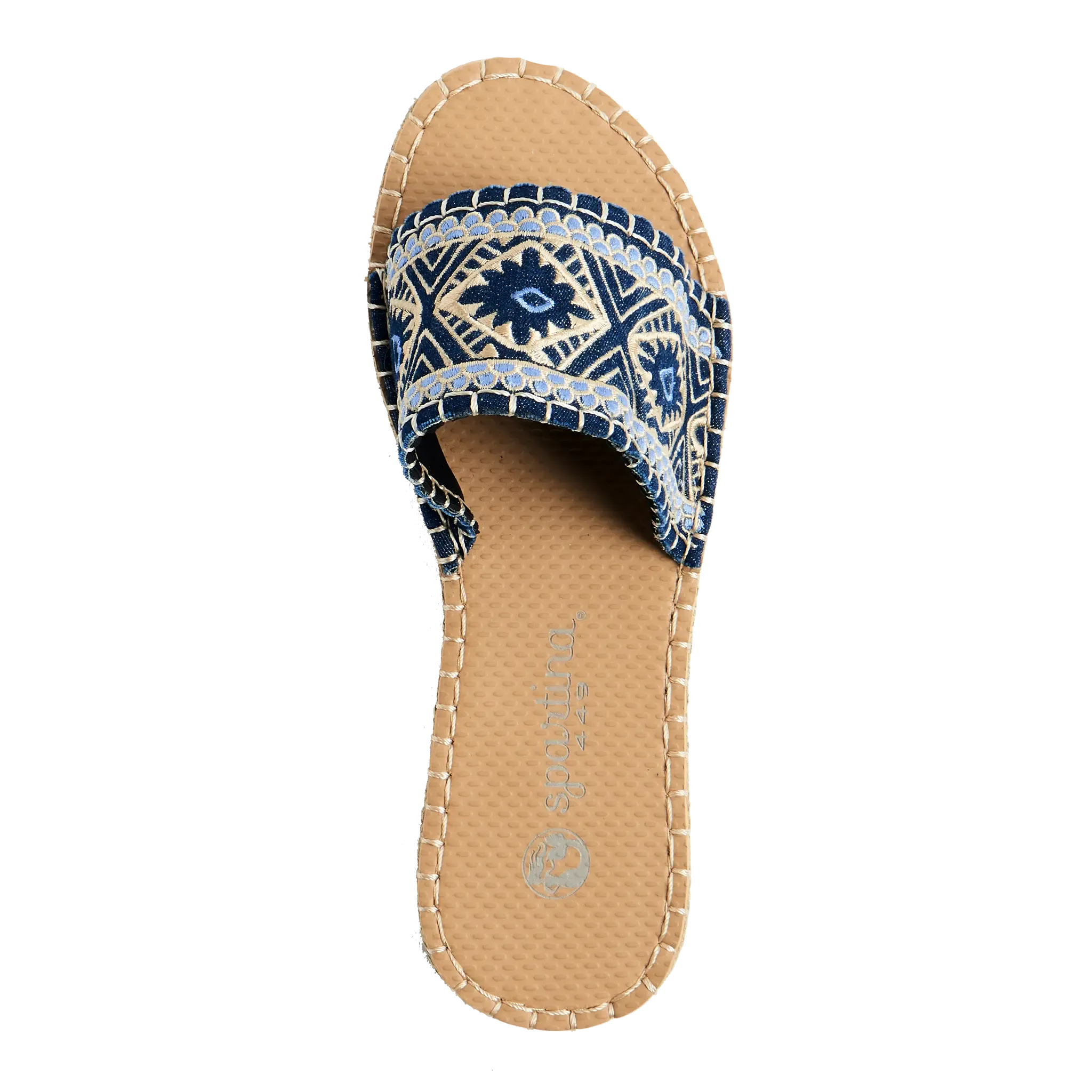 SPARTINA 449 PEEPLES SONG BOHO EMBROIDERY - WOMENS CABANA SLIDE