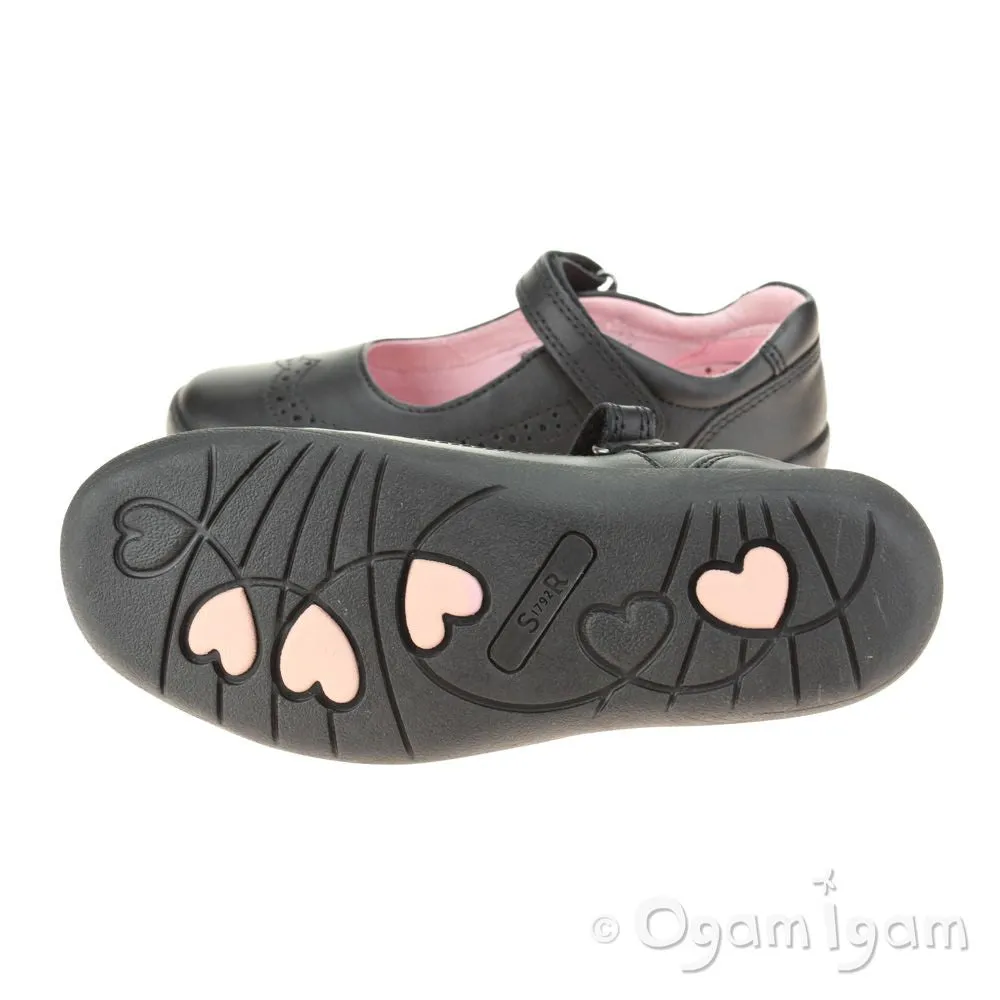 Start-rite Spirit Girls Black School Shoe