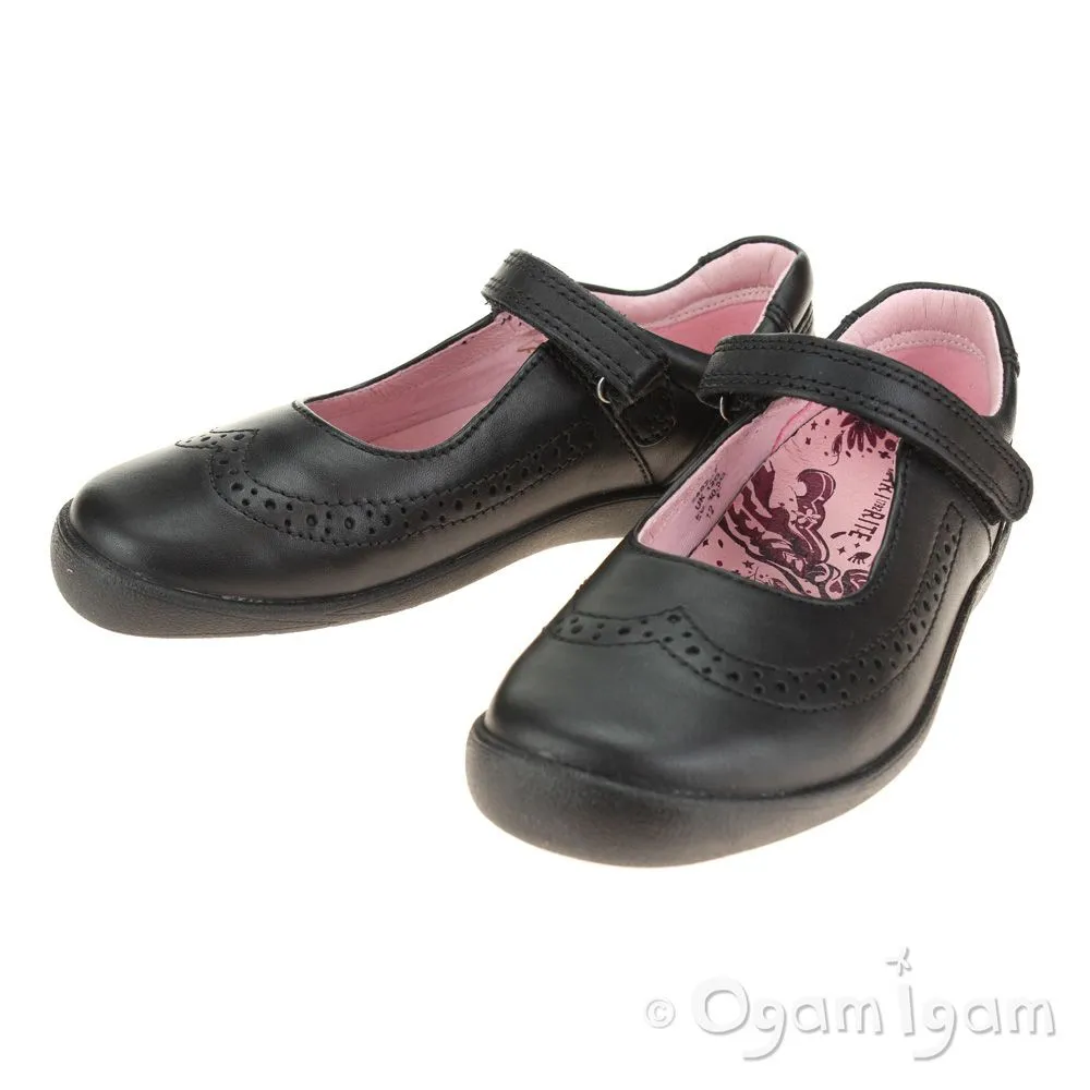 Start-rite Spirit Girls Black School Shoe