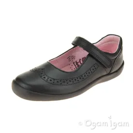 Start-rite Spirit Girls Black School Shoe