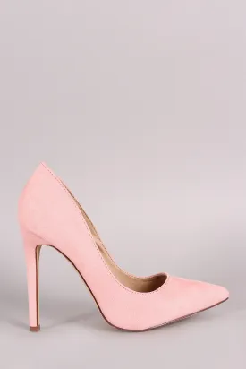 Suede Pointy Toe Stiletto Pump