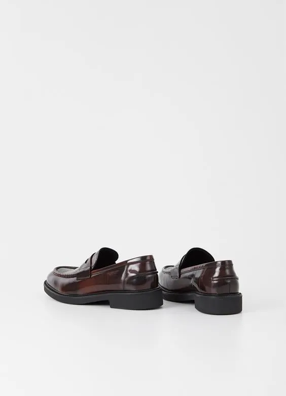 VAGABOND ALEX LOAFER M DARK RED POLISHED LEATHER