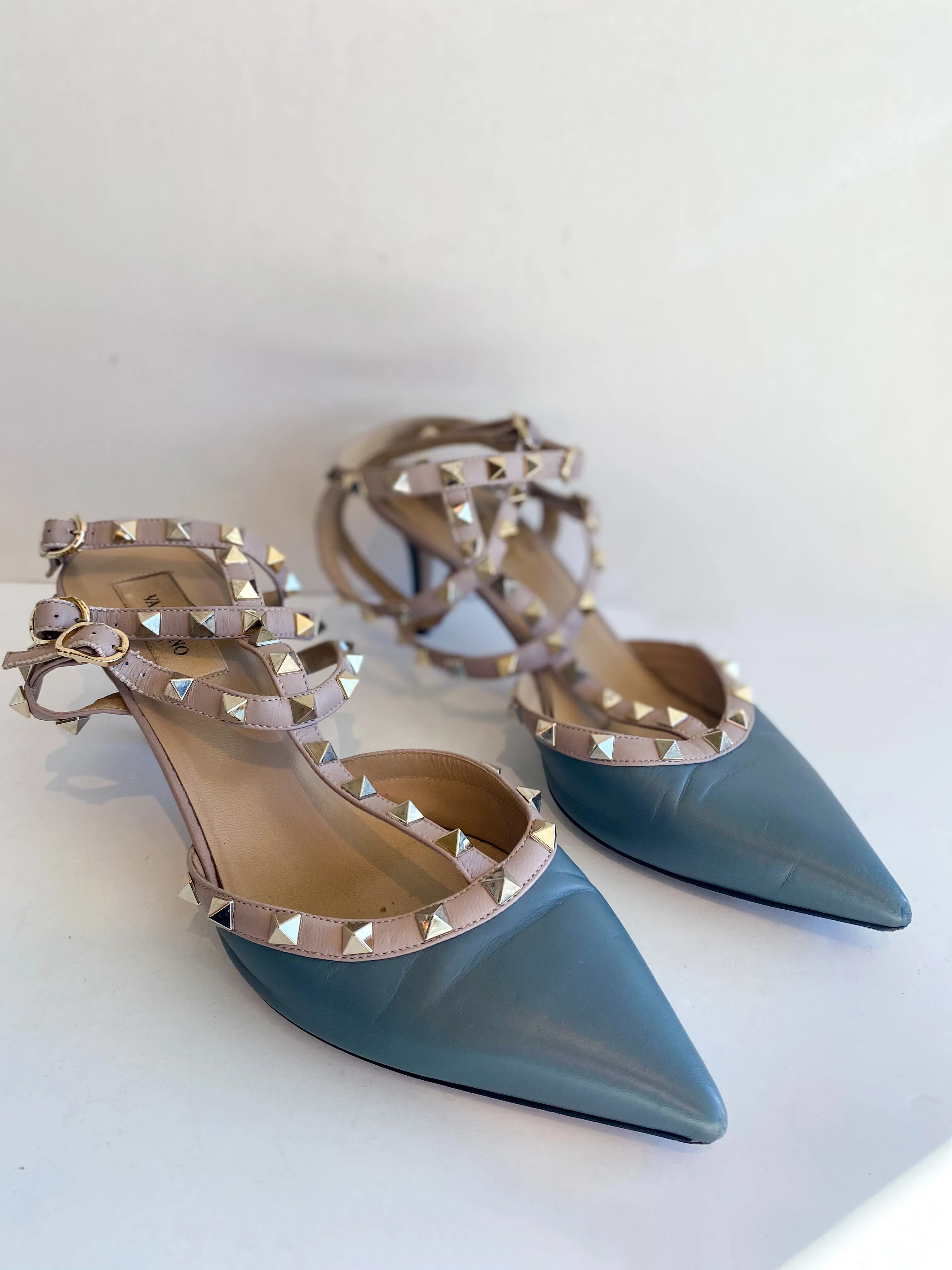 Valentino Rockstud Kitten Heels