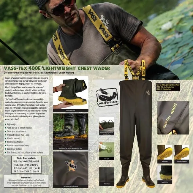 Vass-Tex 400E Lightweight Chest Wader