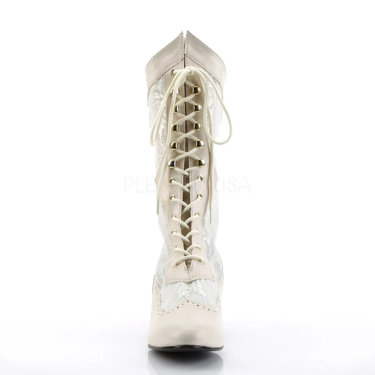 Victorian Pioneer Ivory Boots