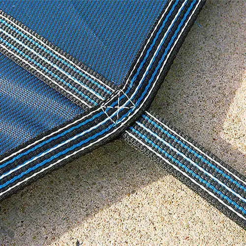 Yard Guard Deck-Lock Mesh Safety Cover - 16' X 32' - Blue